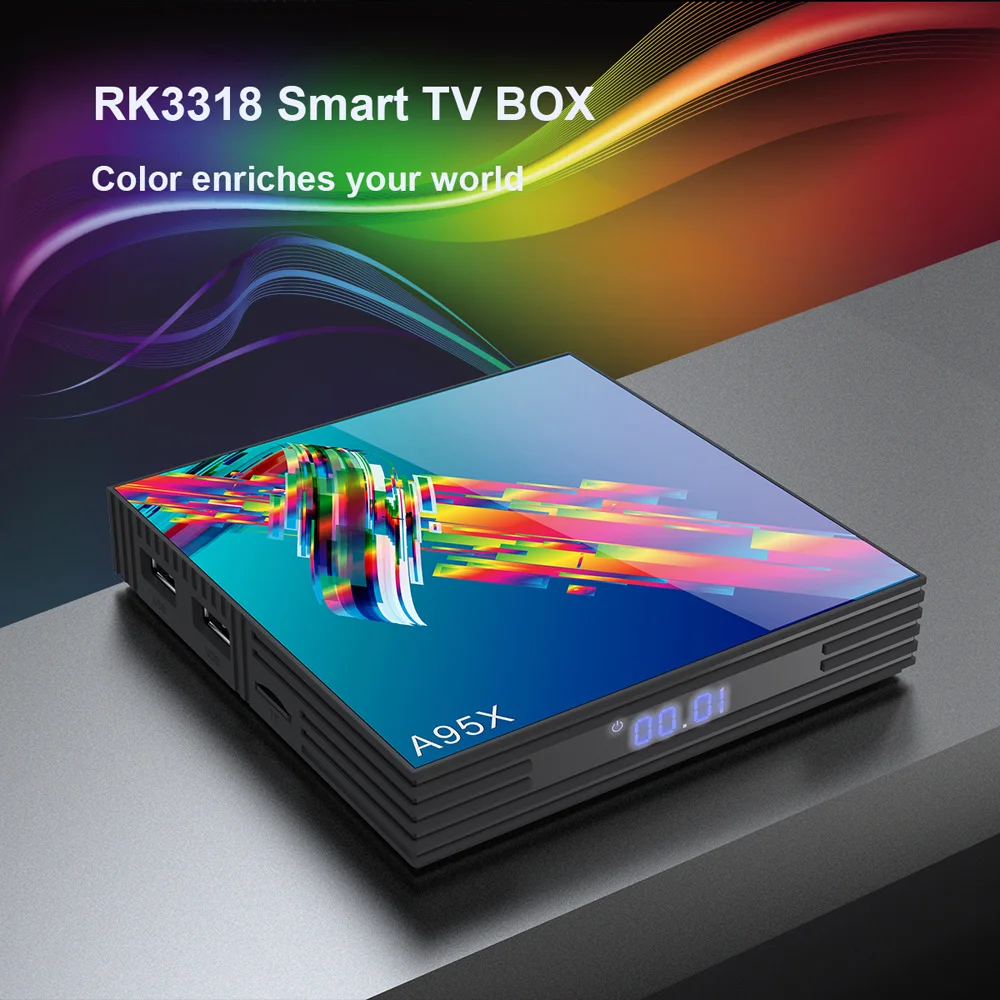 A95X R3 Smart TV Box Android 9.0 4GB RAM 32/64GB ROM Rockchip RK3318 2.4G/5.0G WiFi BT4.0 4K HD Media Player Set Top Box