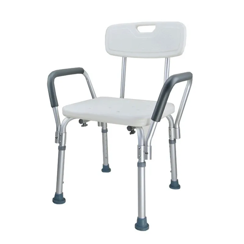 Anti-Slip Nylon shower chair with height adjustable for elderly and disable use