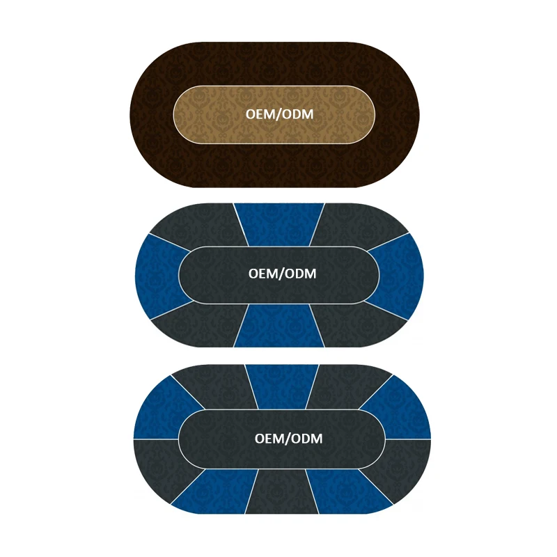 High Quality Casino Custom Poker Table Texas Gambling Table Mat With Bag