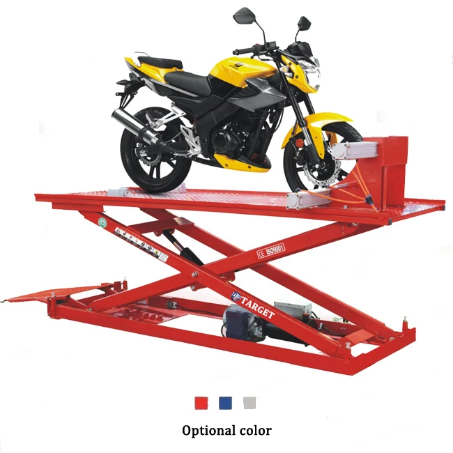 Motorcycle lift table scissor jack