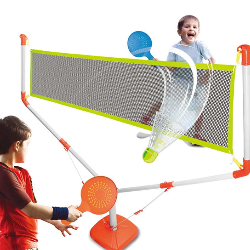 HW TOYS 2021 Kids Outdoor Fun Sports exercise and fitness Y-shaped racket combination Play badminton RACKET Set