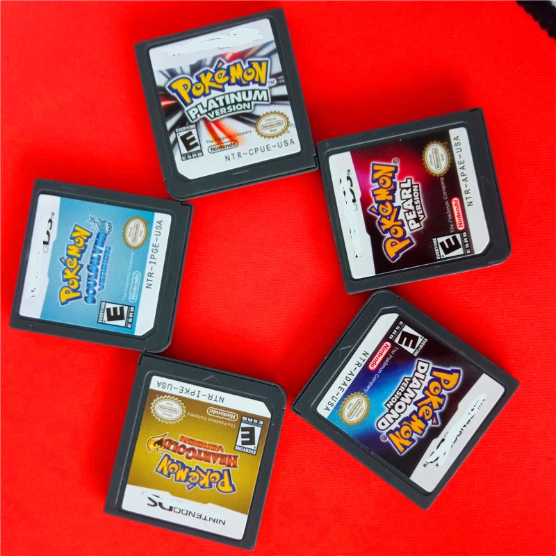 HeartGold SoulSilver Version ds game cards Cartridge with Box Games Marlo Games for Diamond Pearl Platinum