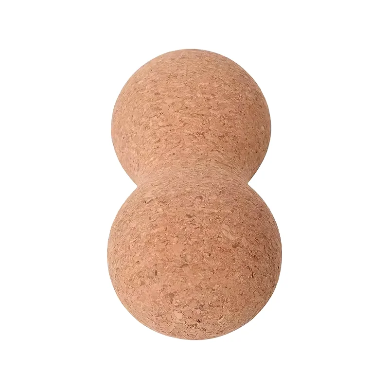 Cork massage roller ball cork rubber foot massage ball cork massage peanut ball