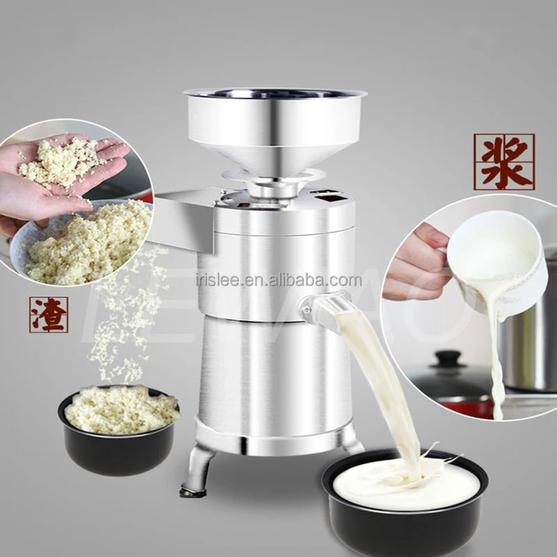 750W Soybean Milk Grinder Commercial Soya Bean Milk Grinding Machine Slag Pulp Separator Machine