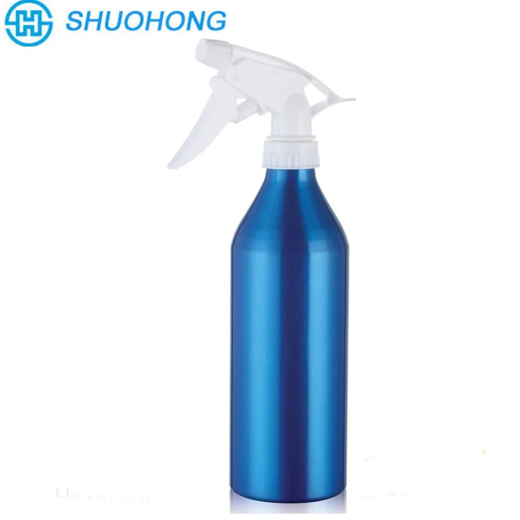 500ml Empty Aluminum Metal Refill Trigger Spray Bottle  Fine Mist Trigger Sprayer Gold Bottle