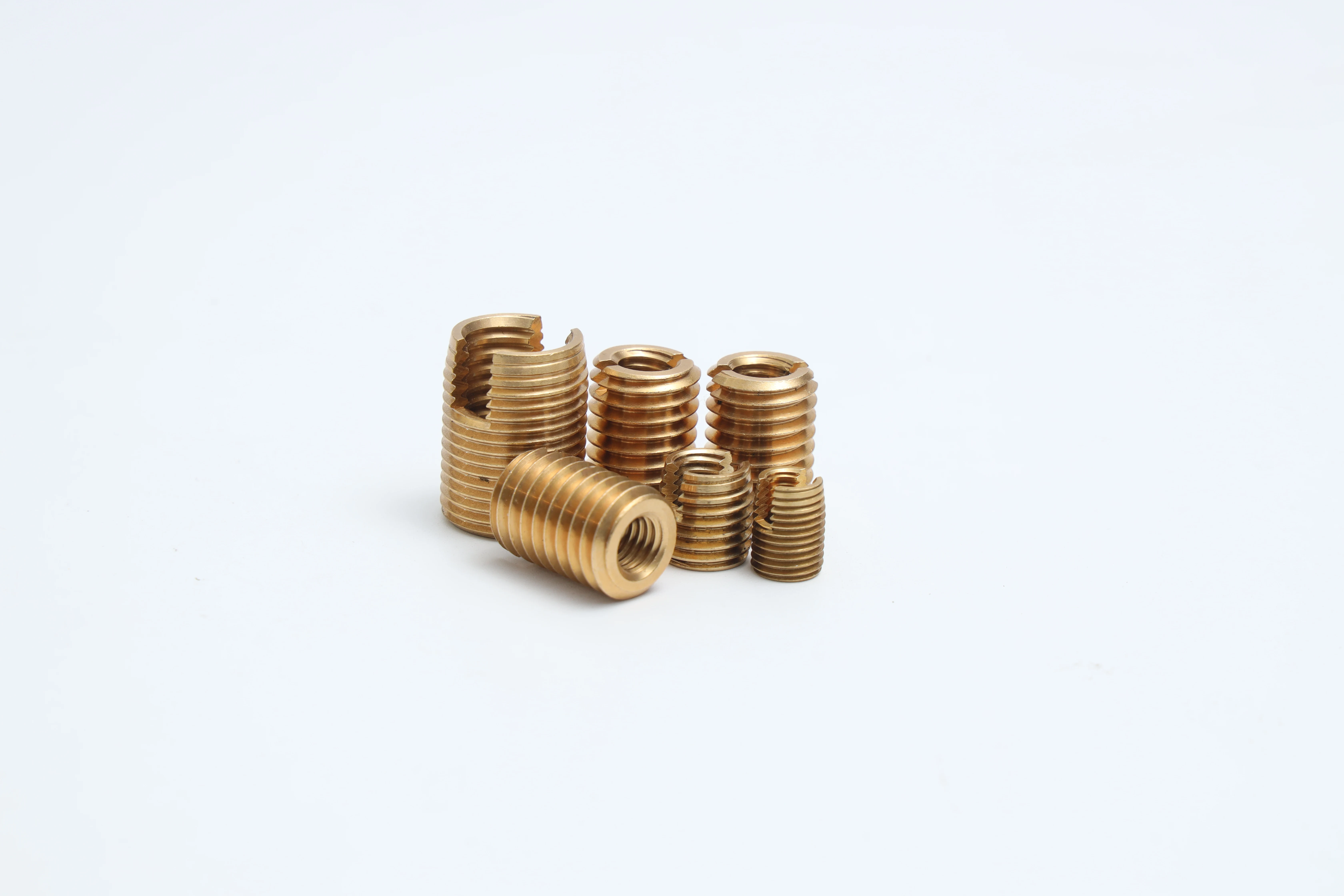 Brass self tapping threaded inserts
