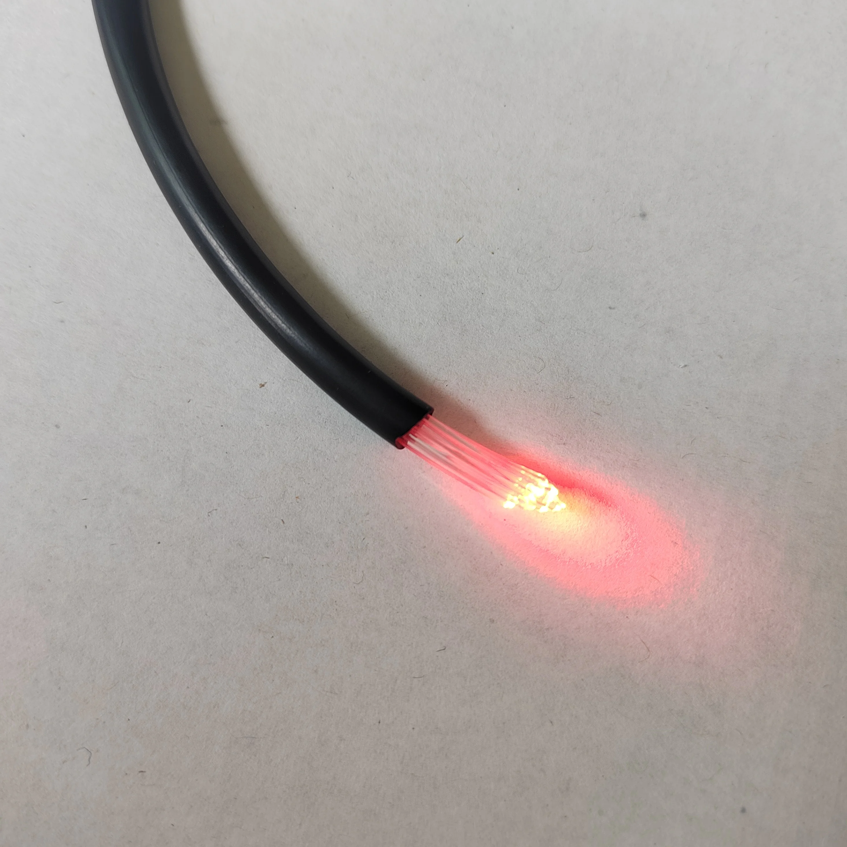 25*0.75 multi core plastic optic fiber with black PVC 100m/roll