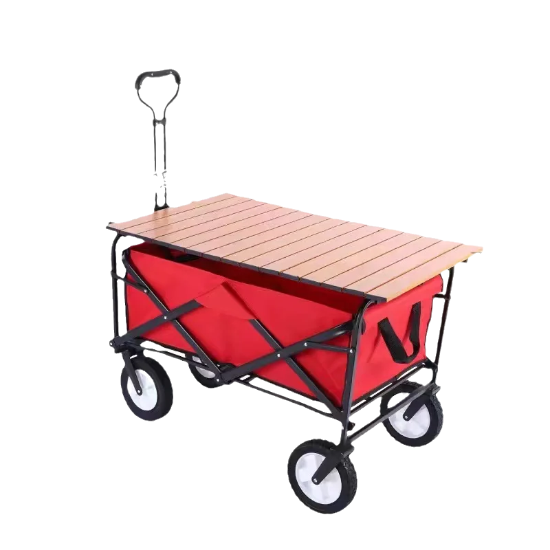 Tool cart with handle and wheels Outdoor Camping Beach Cart Collapsible Folding Utility Cart Wagon