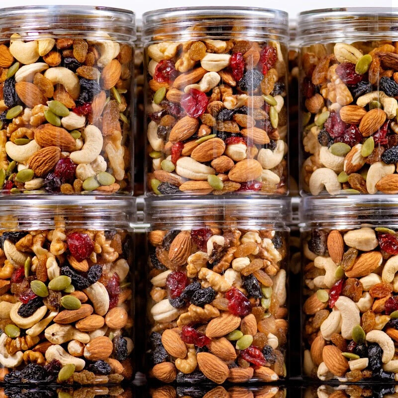 New Arrival 150g 200g 7 Kinds of Canned Mixed Nuts Chinese Walnut Almond Snacks Best Selling Exotic Snack
