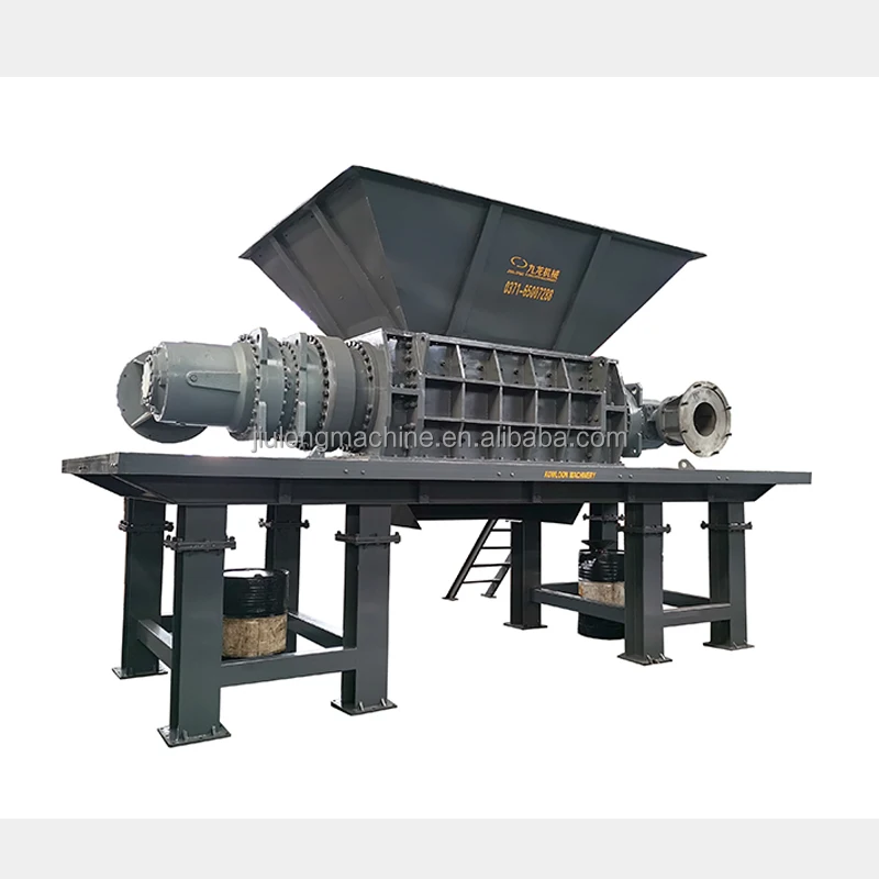 waste metal chips shredder metal motor twin Shaft shredder
