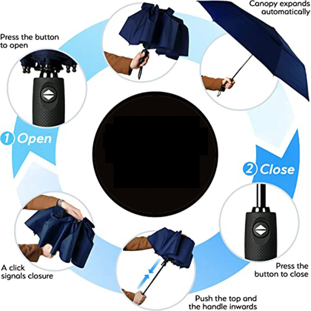 Hot Sale Customized Golf Folding Umbrella Automatic Double Layer Extra Double Umbrella