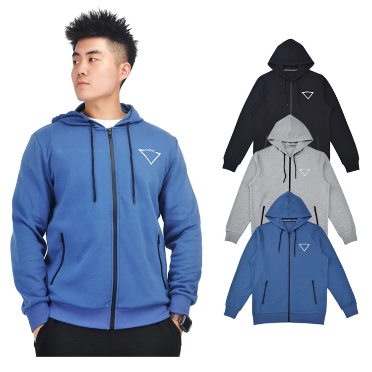 High Quality Street Wear Over Size Wholesale Graphic Full Zip Up Hoodie Custom Pullover Cotton OEM Blank Full Face Zip Hoodie