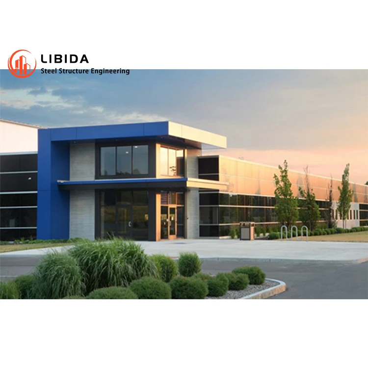 Wide Span Modular Prefabricated Steel Structure Frame Warehouse/Workshop/Plant for Factory Office House