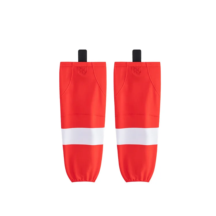 Wholesale OEM Hockey Socks with Training Mesh Fabric for Sports Wear Sublimation Printing Ice Hockey Socks