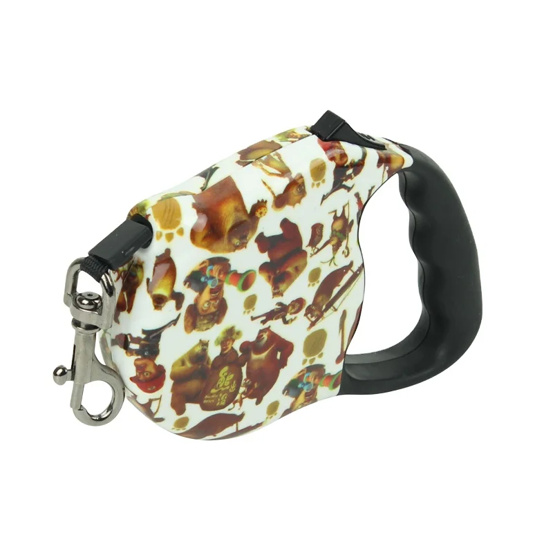 High quality Retractable Dog Leash pet collars Adjustable Slip Luxury Nylon Rope Custom Print Logo Retractable pet lead  For Dog