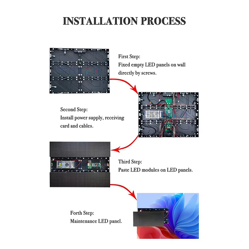 P0.93 P1.25 P1.8 P1.56mm Fine Pitch Fixed LED Screen Panel Indoor Fine Pitch LED Display Screen For Conference Monitor Room
