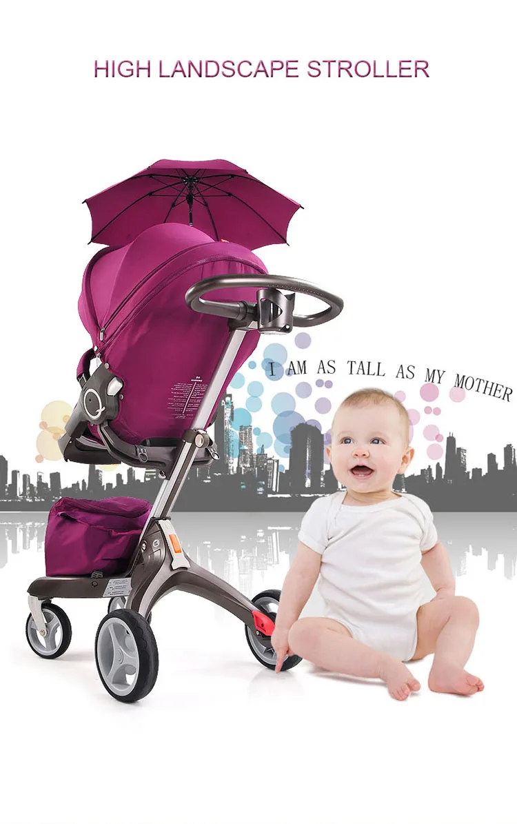 Kids/Baby Travel System, 3-in-1 Baby Stroller,High Landscape Baby Stroller/perambulator/Foldable/adjustment