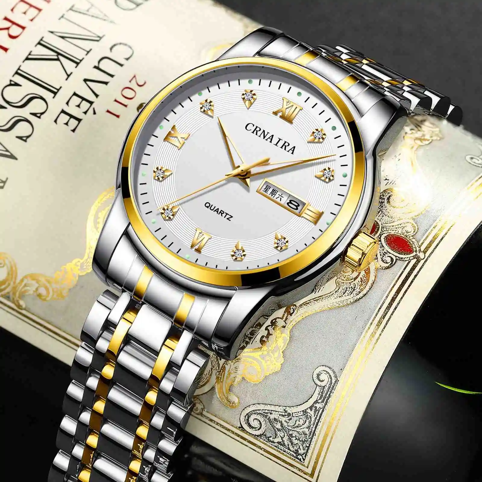 Wristwatches Hot Sale Men Wristwatches 3 ATM Water Resistant Water Wholesale Quartz Watch Made In China Price CRNAIRA C868