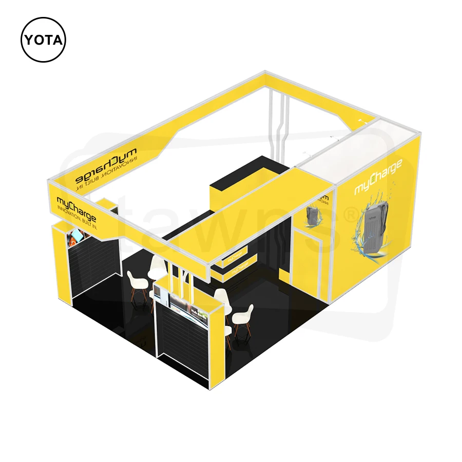 Tawns Custom Aluminum Showcase Portable Frameless SEG Podium Acrylic Box Exhibition Booth Equipment Trade Show Display