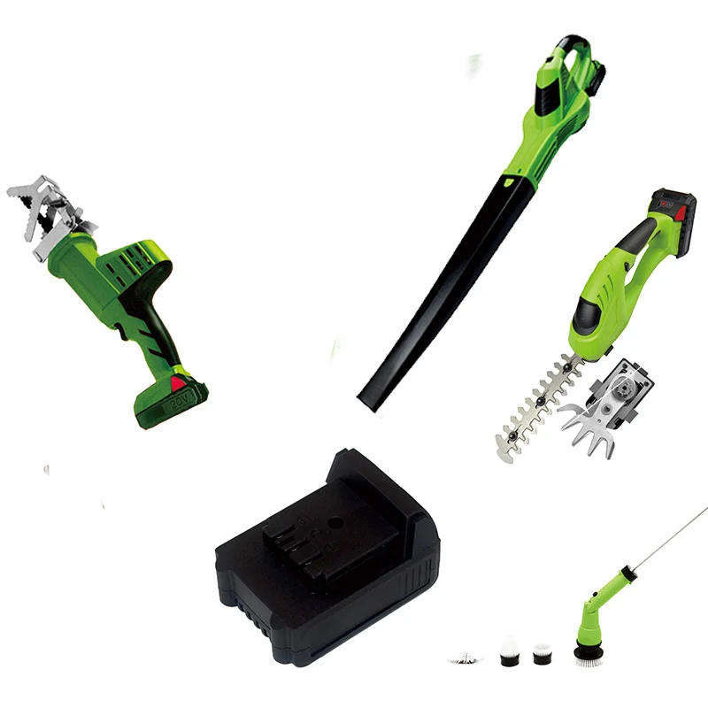 
20V Cordless Electric Powerful Garden Electric Leaf Blower Handheld Yard Electric Tools Roof Leaf Blower Road Blower 