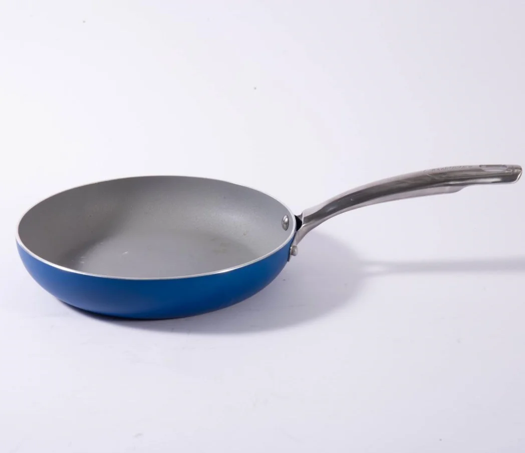 3 Pcs Nonstick Aluminum Frying Pans, Skillet Pan Egg Pan Set with Stainless Steel Handle