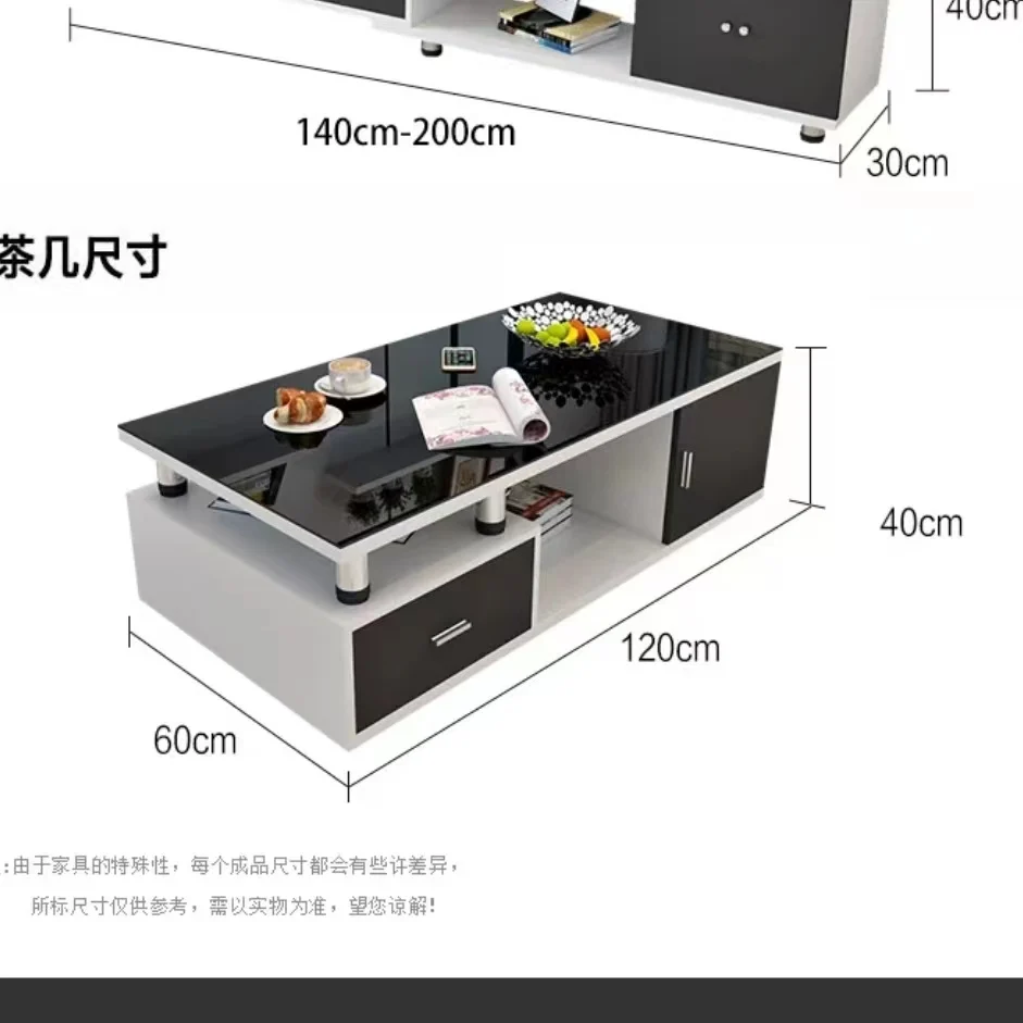 XMJ Black and white marble lift wall unit tv cabinet modern design luxury plywood