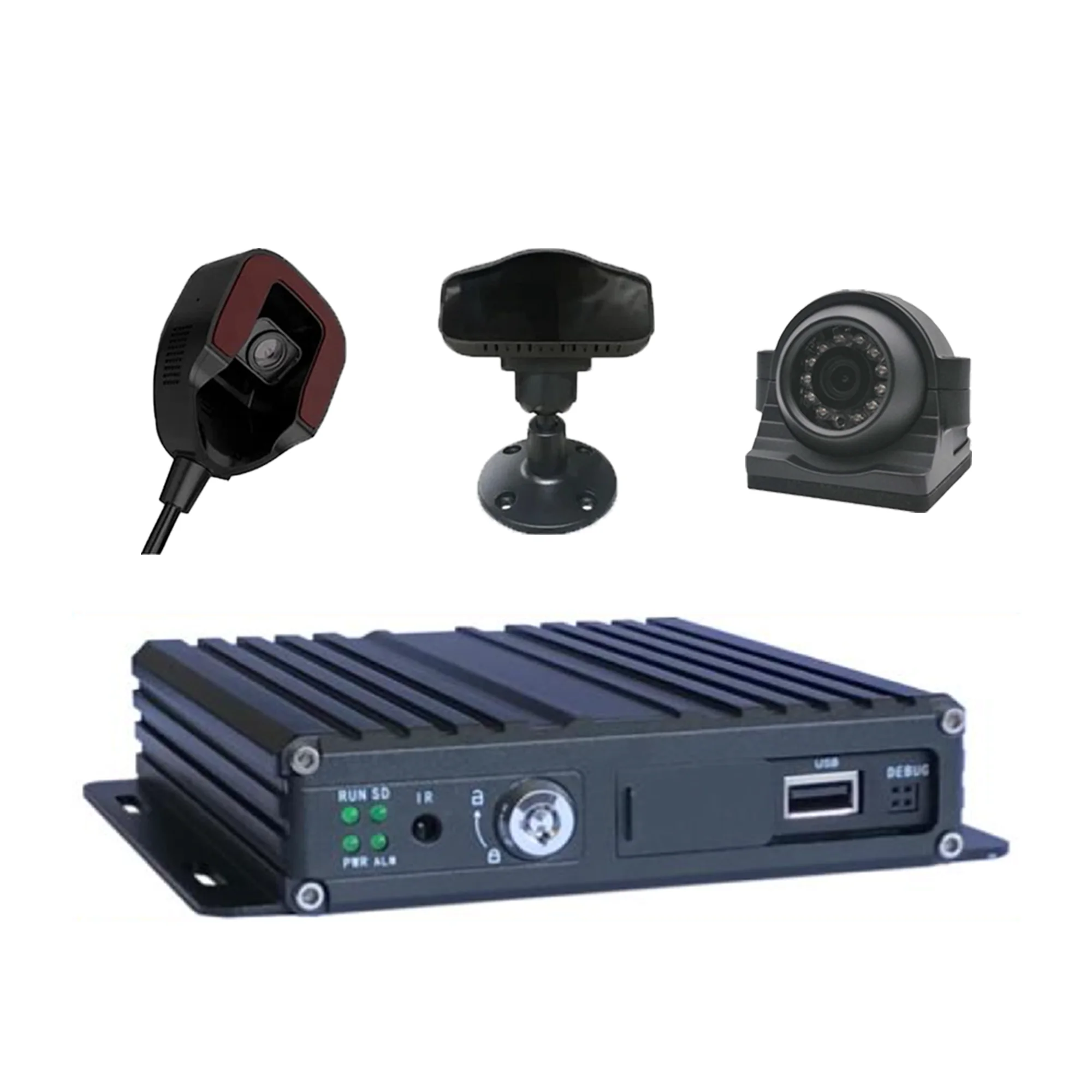 AHD 1080P 4CH SD AI Мобильный DVR GPS 4G WiFi MDVR комплект с TFT монитором