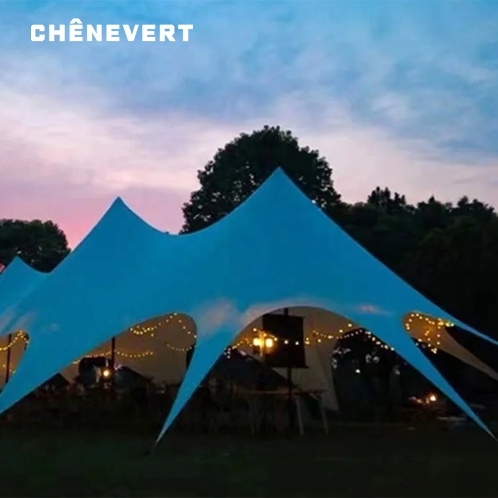 High quality Tent Three Peaks Double Peaks Cloud Top Super Waterproof Outdoor Camp Group Construction Activities Canopy Tent