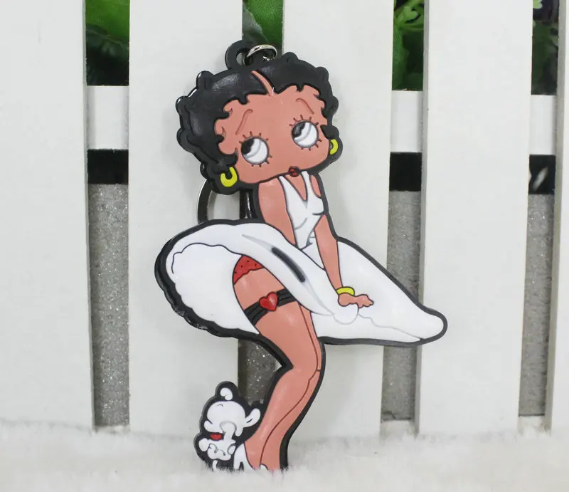 2024 Betty Keychain Soft Adhesive Double sided Keychain for gift