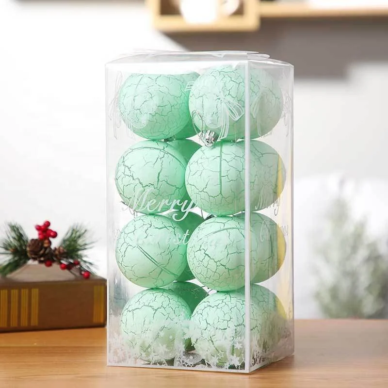 KG Xmas Gift Set bolas de navidad boules de noel 6/7/8cm Colorful Painted Christmas Baubles Sublimation Matte Christmas Ball