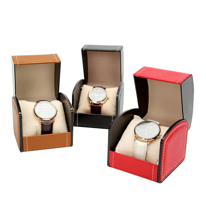 Wholesale Unisex PU Leather Roll Case Box Single Women/Men Travel Watch Packaging Storage Display CSE Watch Case