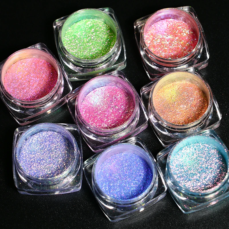 Радужный переключатель пастельного цвета Duochrome Multichrome Хамелеон Chrome Слюда Порошок
