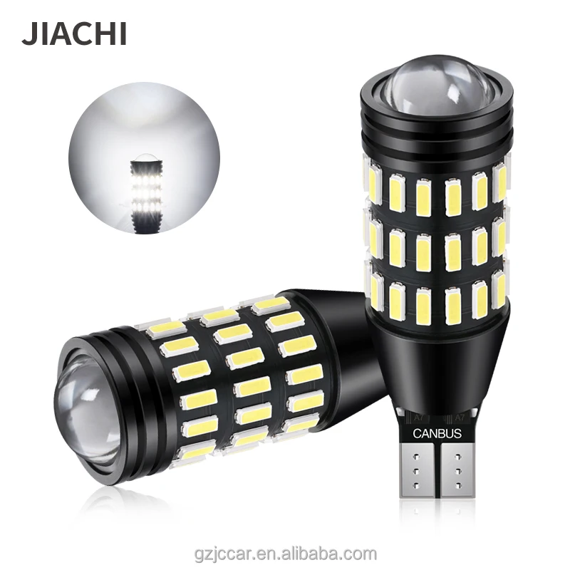 JIACHI FACTORY High Power Error Free Canbus T15 Led Bulbs For Auto Car W16w T16 Lights 912 921 Reverse Signal Lamp DC12v 24v Len