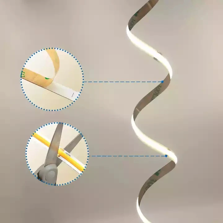 RGB Strip Flex Light High Temperature Resistant 85C 150C steam room 12V 24V 240 leds/m IP67 COB RGB LED Strip for Sauna Room