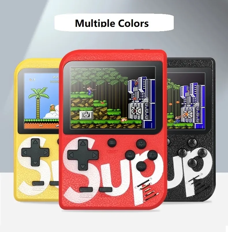 400 Games Sup Handheld 8 Bit Retro Game Console 3 Inch Hd Lcd Rechargeable Mini video Game Player