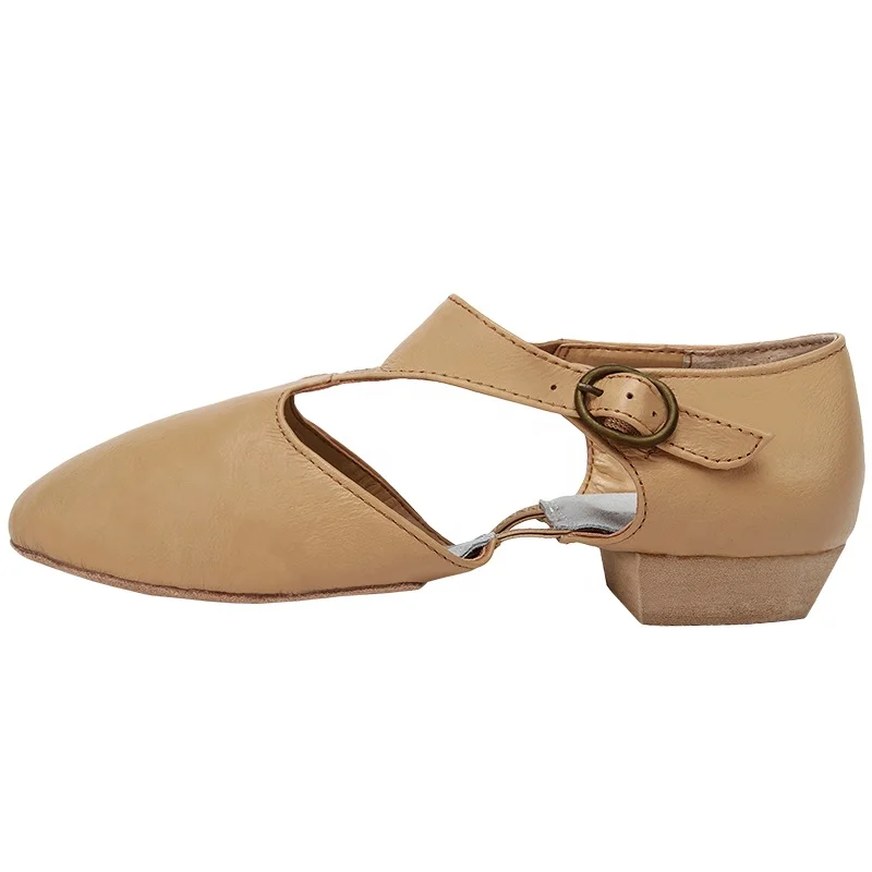 D005353 Jazz shoes for women and girls in dance training made by leather and suede