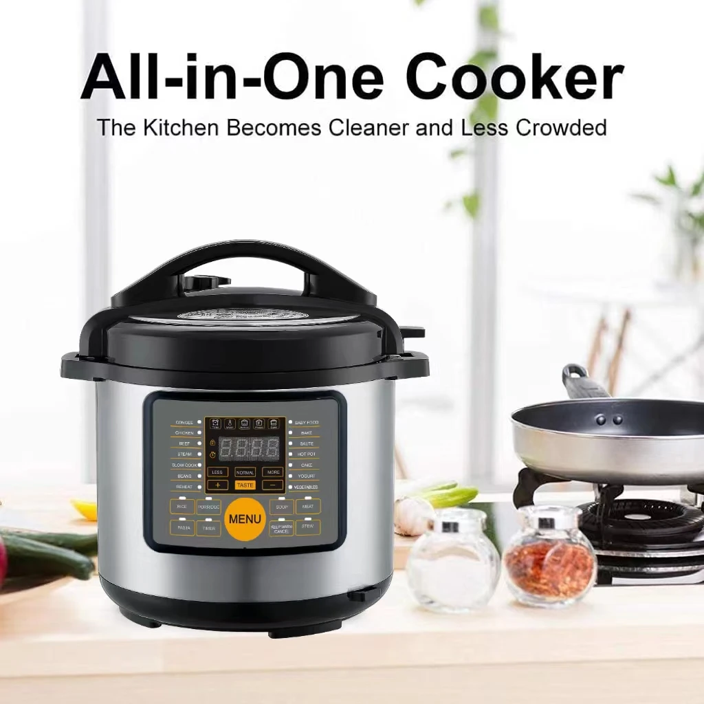Large Capacity 6-12 Liters With 20 Cooking Options High Quality Factory Wholesale For Household Multi Functional Pressure Cooker