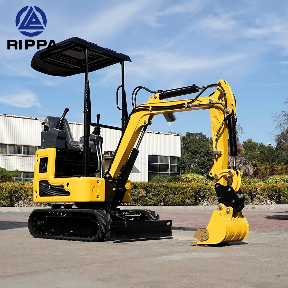 Rippa Excavator Factory Sale 1 Ton 2Ton Crawler Digger Mini Excavator
