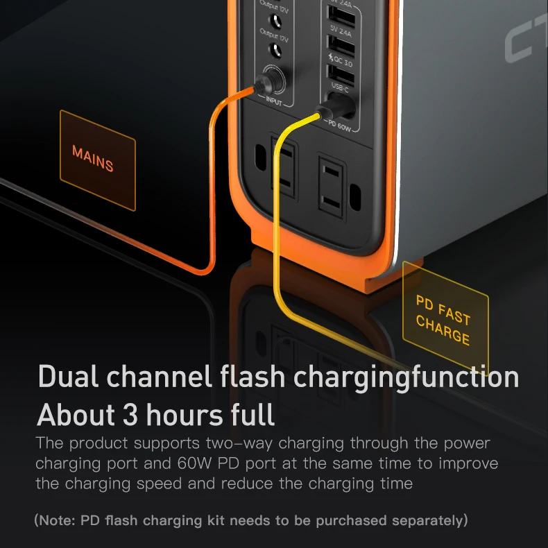 330w 500w 1000w 110v Station Solar System Supply Generator Home Lithium Battery Portable Ups Power Stations