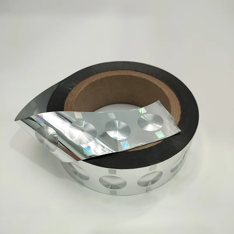 Digital Silver Cat Eyes 3D Lens Holo Sticker Security Laser cold foil film For Packing Sticker Card Security Paper Heat Transfer