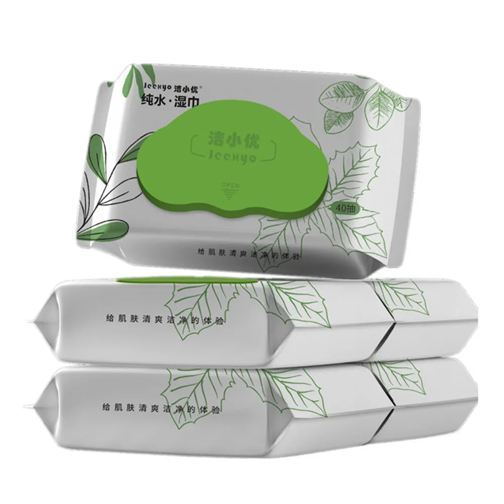 Daily Use Eco-friendly Pure Water Wipes Soft Wet Cleaning Paper Wipes for All Groups Household Cleaning wipes