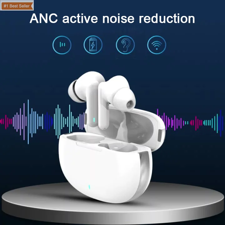 Wireless Charging Case Stereo Headset Premium Sound Deep Bass Bluetooth 5.0 ANC D11 Wireless Earbuds