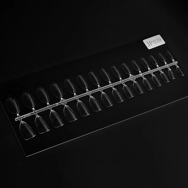 Home DIY nail salon extra short almond nail tips full cover press on round square nail tips