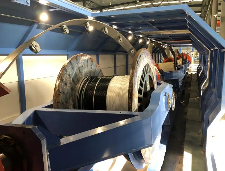 Wire and cable making equipment rotating bow type skip stranding machine of skip bow strander cable rope twist machine