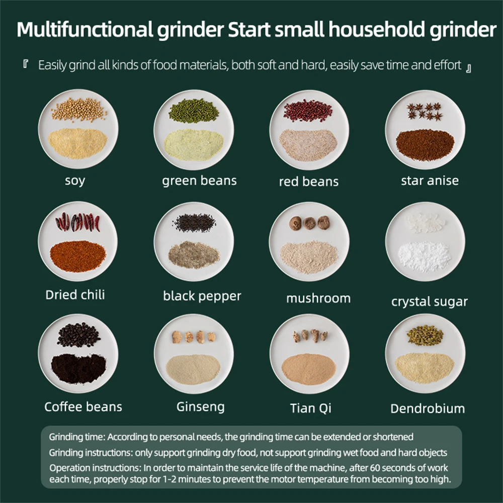 China Made Separate Mini Portable Grinding 304 Stainless Steel Grinding Machine