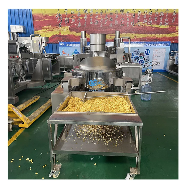 Hot Sale Electric Commercial Popcorn Machine Stainless Steel Industrial Popcorn Kettle Making Machine