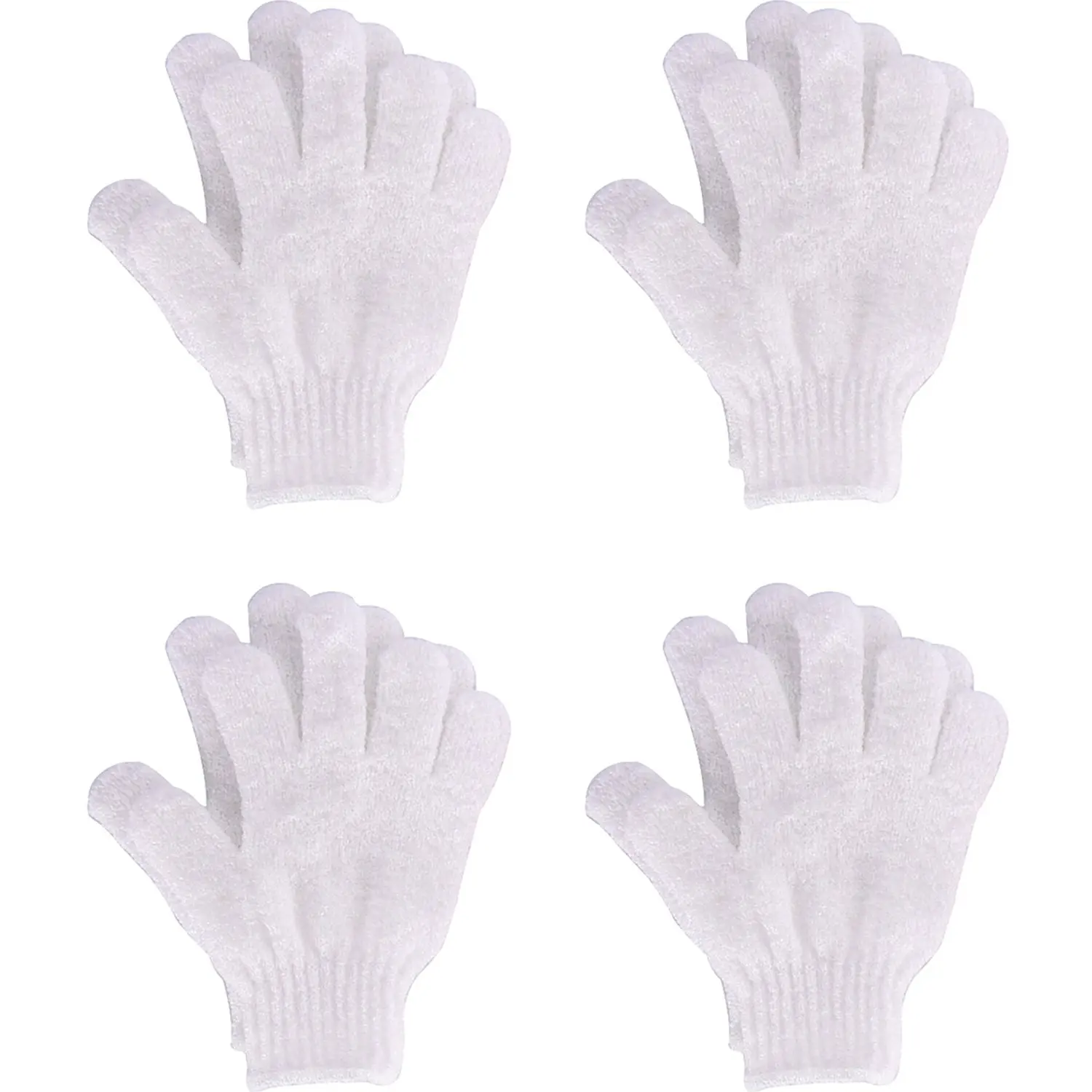 Five Fingers Mitt Dead Skin Remover Body Exfoliator Gloves Body Scrubber Shower Silk Exfoliating Bath Glove Custom Logo Nylon
