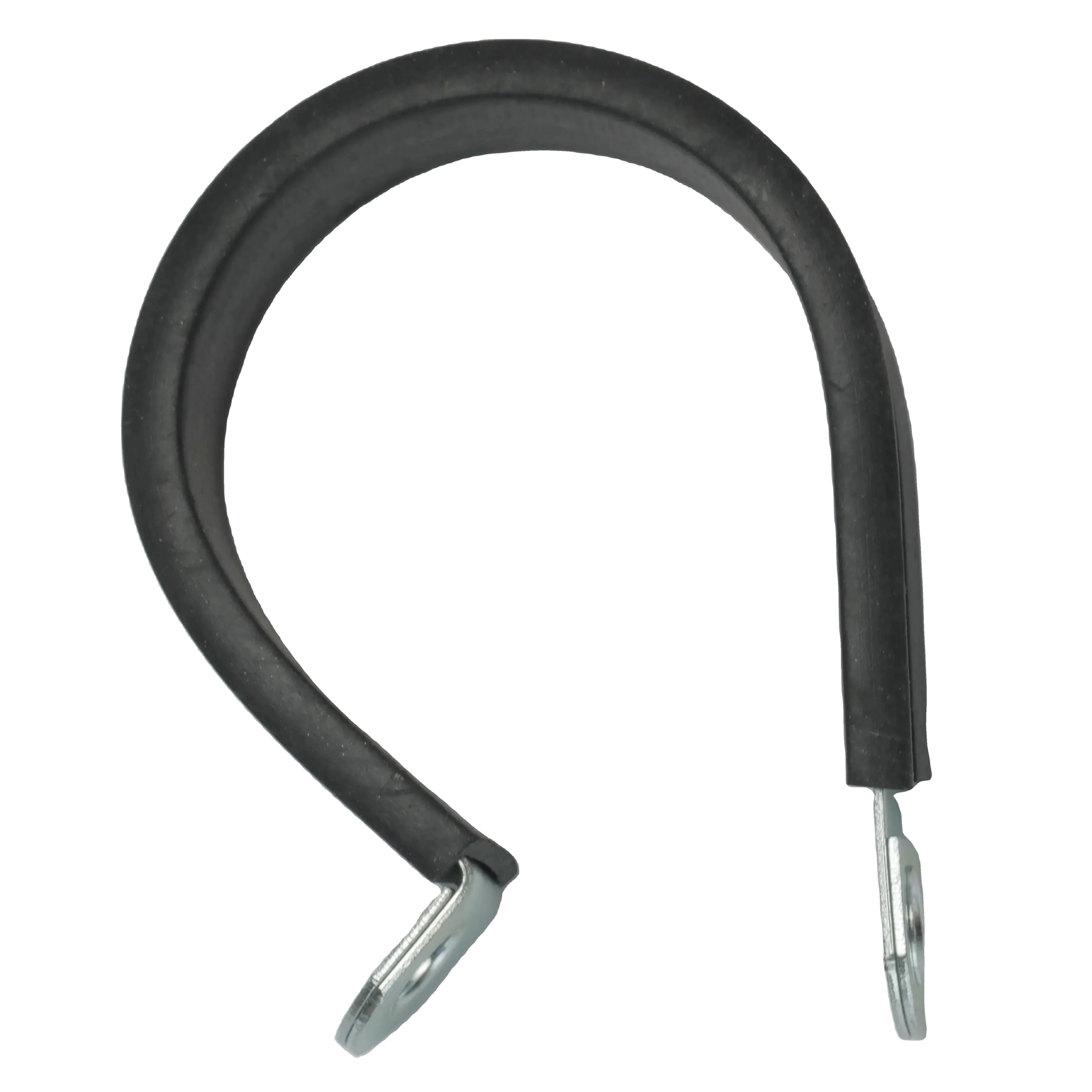 AN 6 12.7mm ID Aluminum Rubber Lined Cushioned P Clip Hose Clamp