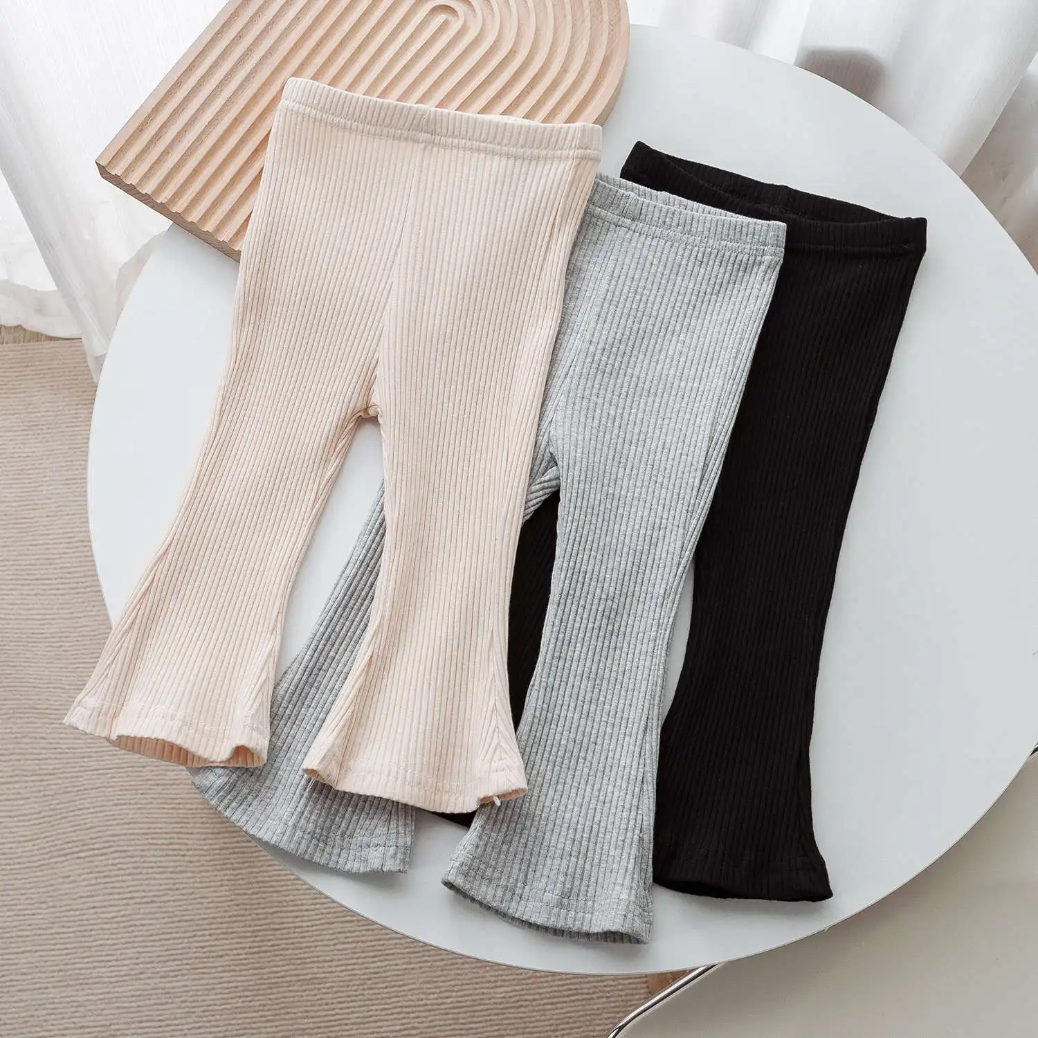New Arrival Spring Summer Children Bottoming Trousers Solid Color Casual Baby Girl Leggings Pants