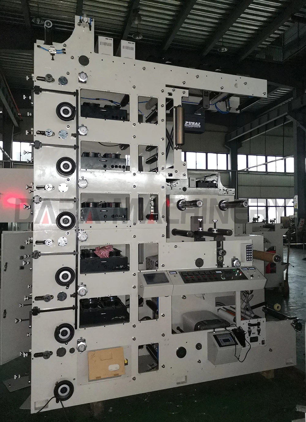 DABA 6 colors Flexo self adhesive pvc label  laminating printing machine